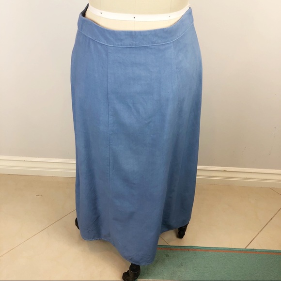 STAUD Tommy Jersey Midi Button Front Skirt - Picture 7 of 9